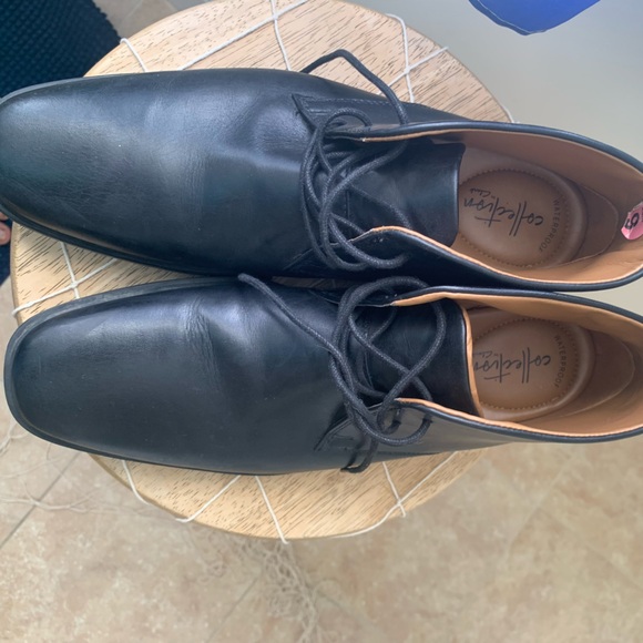 Clarks Black Leather Men's Oxfords - Picture 1 of 7